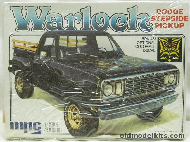 MPC 1/25 Warlock Dodge Stepside Pickup Truck, 1-0417 plastic model kit